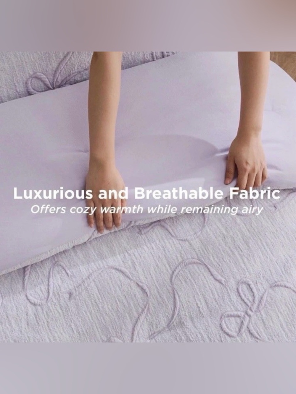 Lavender Quilted Comforter Set by - Picture 3 of 8